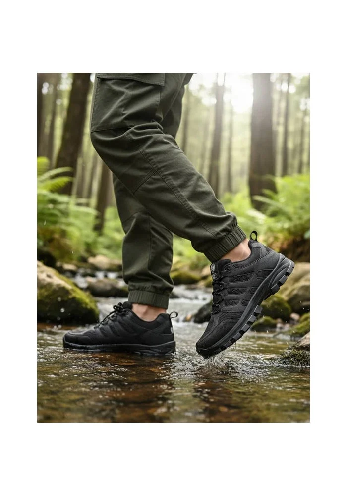 Bacca Bucci Onyx Black EverTrek Outdoor Hiking Boots-All-Terrain Grip for Men | Best Price UAE